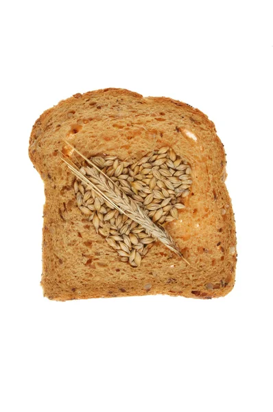 Seeded bread with barley grains — Stock Photo, Image