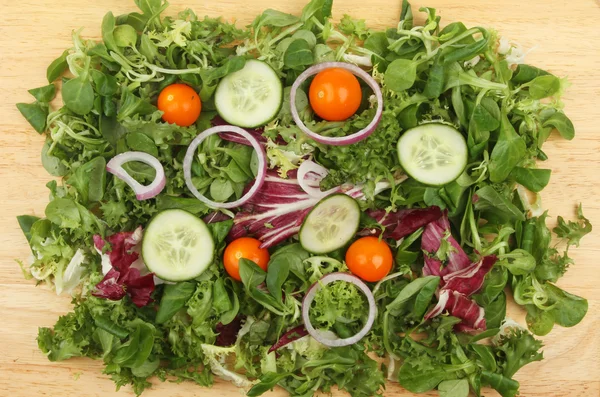 Blandet salat – stockfoto