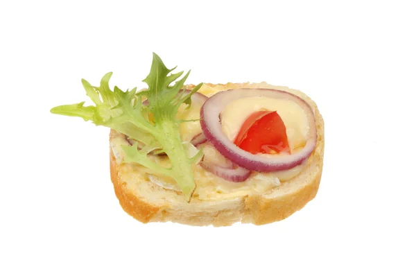 Brie canape — Stock Photo, Image