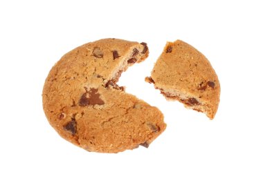 Çikolata parçacıklı kurabiye.