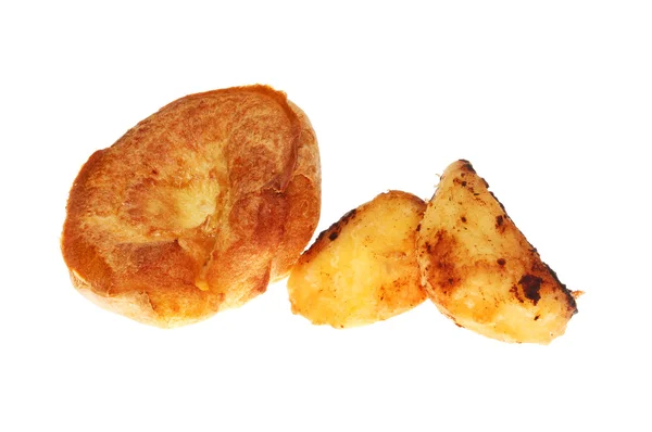 Stekt potatis och Yorkshire — Stockfoto