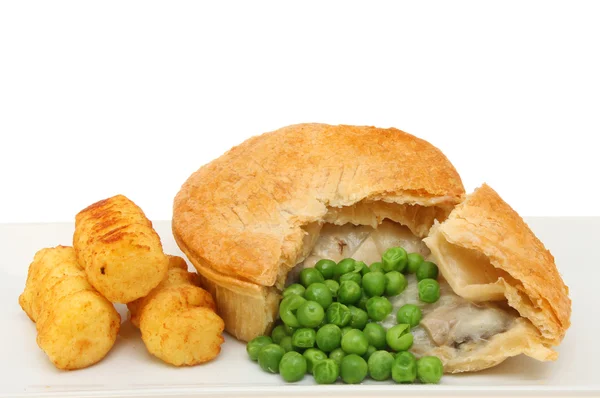 Chicken pie closeup — Stock Photo, Image