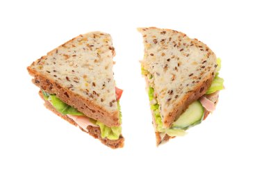 Soya ve keten tohumu sandviç