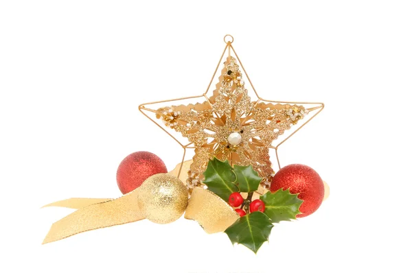 Yıldız Noel dekorasyon — Stok fotoğraf