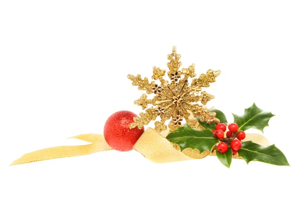 Golden Christmas decoration — Stock Photo, Image