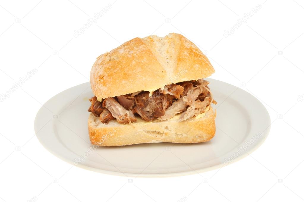 Pulled pork roll