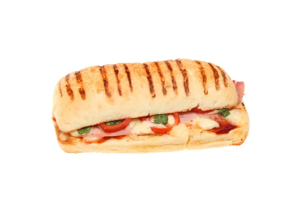 Ham cheese tomato pannini — Stock Photo, Image