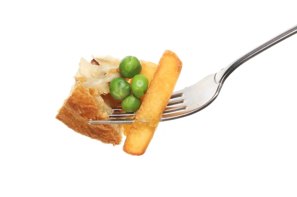 Pie peas chips — Stock Photo, Image