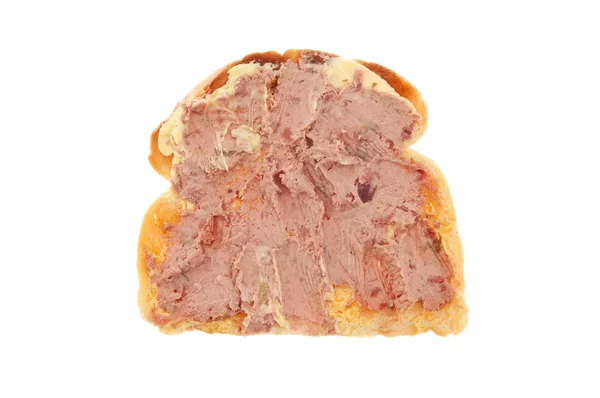Pate on toast — Stock Photo, Image