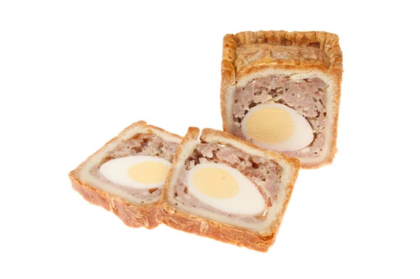 Pork and egg pie — Stock Photo, Image