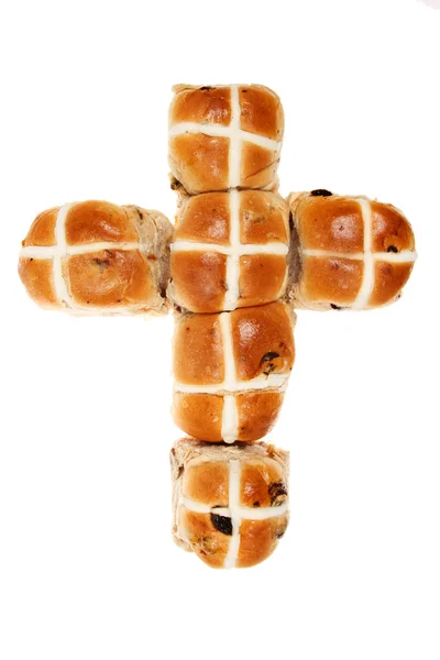 Hot cross broodjes — Stockfoto