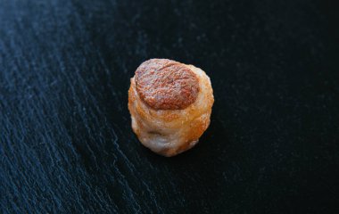 Skewers of grilled shish kebab or barbecued shashlik meat.