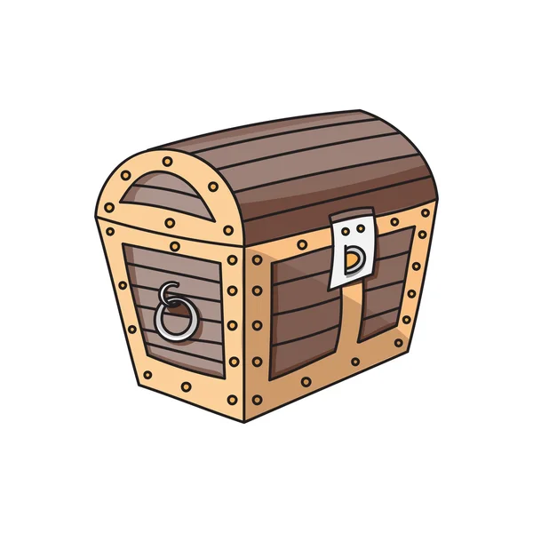 Caja de madera, cofre — Archivo Imágenes Vectoriales