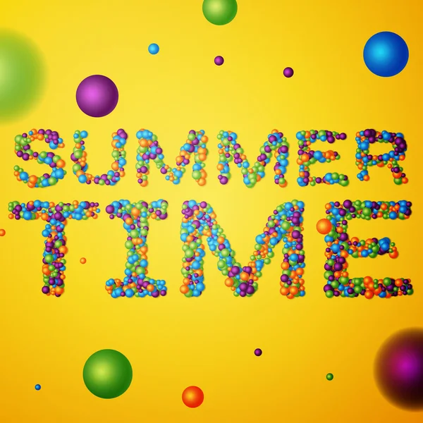 Summer Time words — Stock Vector