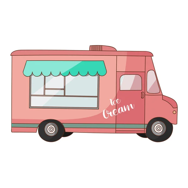 Фургон с мороженым — стоковый вектор