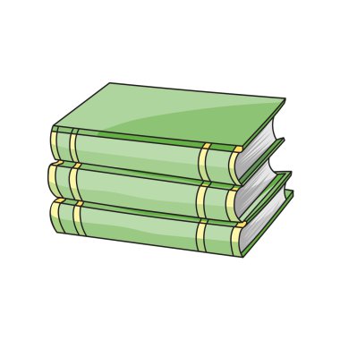 Kitaplar üzerinde izole beyaz arka plan ayarlamak