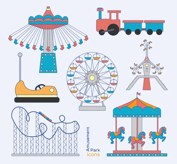 ロイヤリティフリーテーマパークのアイコンイラスト Depositphotos