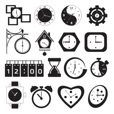 Saat ve saat simgeler