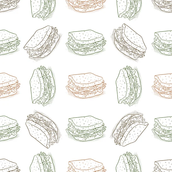 Patrón sin costuras bocadillo scetch — Vector de stock