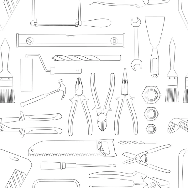 Будівельні інструменти візерунком — стоковий вектор