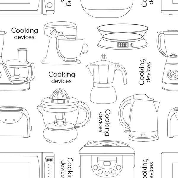 Dispositifs de cuisson modèle — Image vectorielle