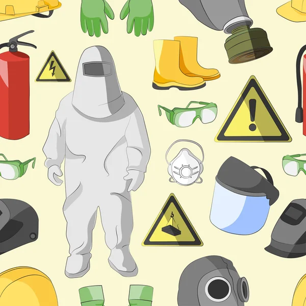 Vêtements et équipements de protection — Image vectorielle