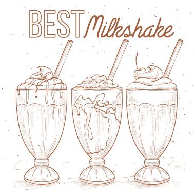 Gözleri milkshakes ayarla