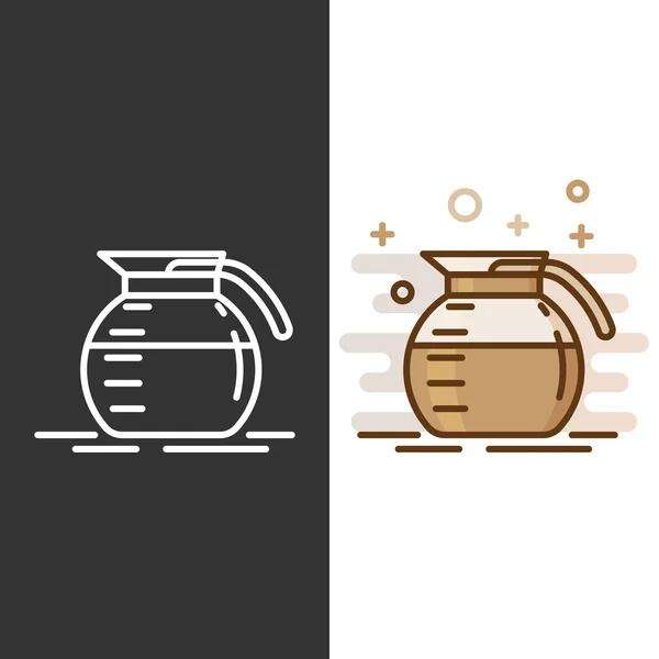 Koffiepot pictogram — Stockvector