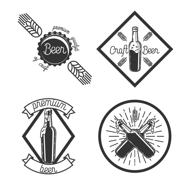 Emblemas de la cervecería Vintage — Archivo Imágenes Vectoriales