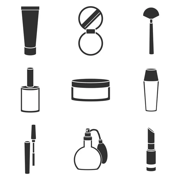 Set di icone cosmetiche — Vettoriale Stock