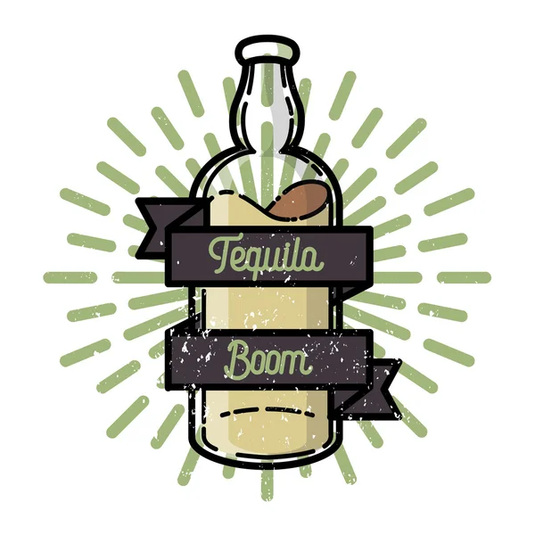 Kolor vintage tequila godło — Wektor stockowy