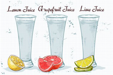 Suları bir defter sayfasındaki bardak