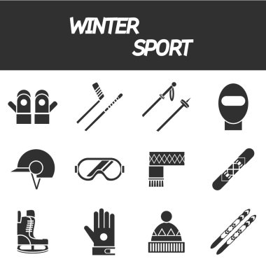 kış spor Icon set