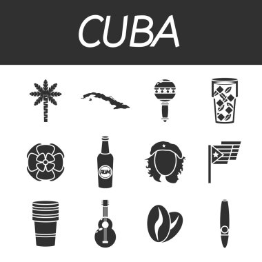 Küba Icons set