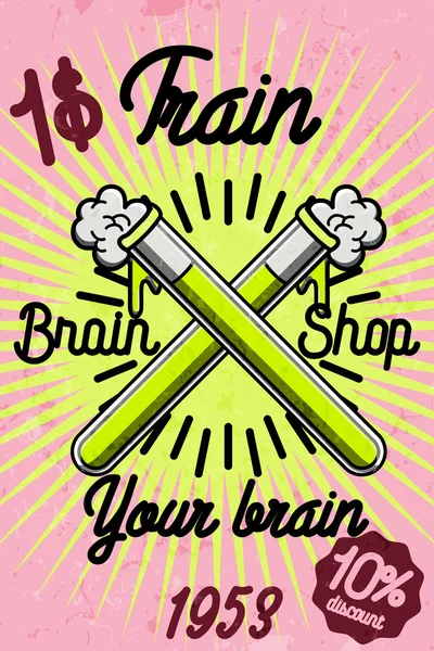 Bannière de magasin de cerveau — Image vectorielle