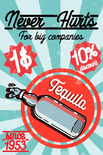 Tequila szín banner — Stock Vector