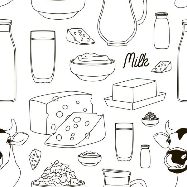 Schéma du lait — Image vectorielle