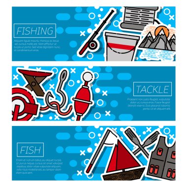 Yatay afiş Balık tutma