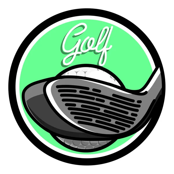 Color vintage golf emblems — Stock Vector