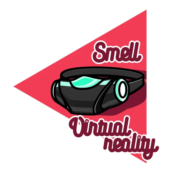 Färg vintage Virtual Reality emblem — Stock vektor
