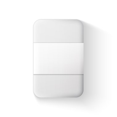 Beyaz arka plan üzerinde yeni bir tasarım için beyaz şal paketi