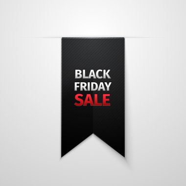 Black Friday sales tag. EPS 10 vector