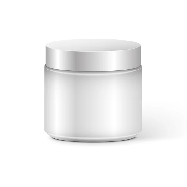 Blank Cosmetic Container for Cream, Powder or Gel — Stock Vector