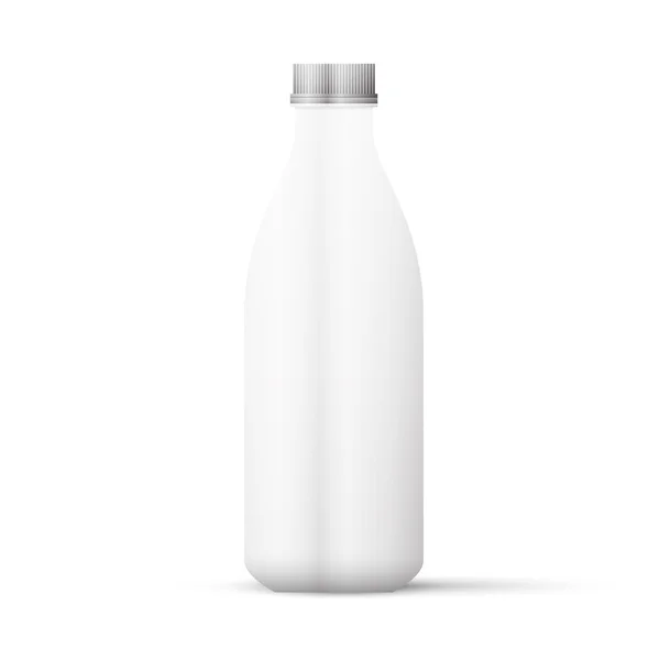 Paquet de lait ou de jus blanc isolé sur fond blanc . — Image vectorielle