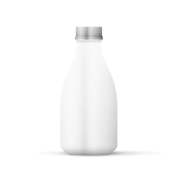 Paquet de lait ou de jus blanc isolé sur fond blanc . — Image vectorielle