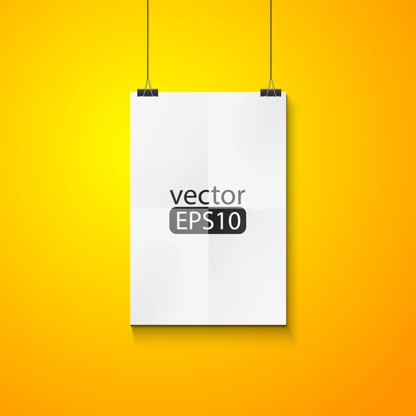 Imagen en blanco en un primer plano de pared de hormigón — Vector de stock