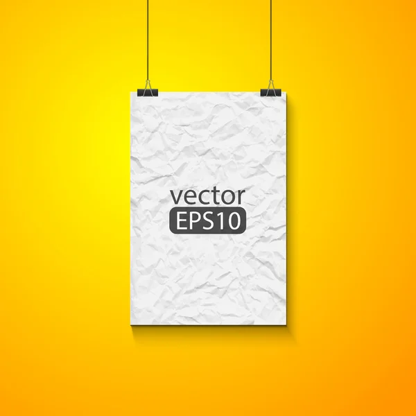 Imagen en blanco en un primer plano de pared de hormigón — Vector de stock