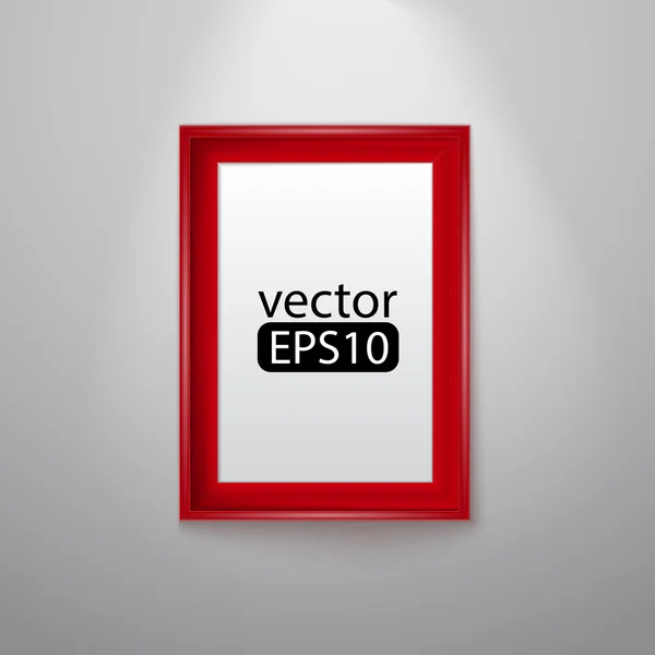 Imagen en blanco en un primer plano de pared de hormigón — Vector de stock