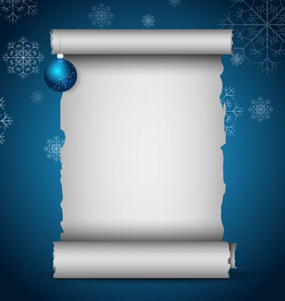 Christmas scroll — Stock Vector