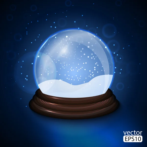 Natal globo de neve — Vetor de Stock